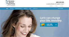 Desktop Screenshot of hearinghealthsolutions.com